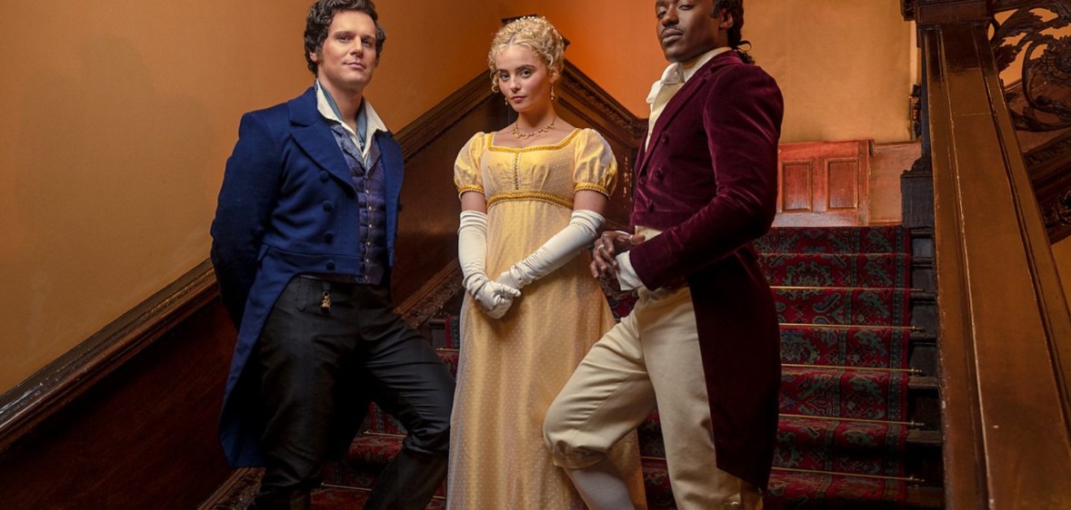 Jonathan Groff (L), Millie Gibson and Ncuti Gatwa (R) in Doctor Who.