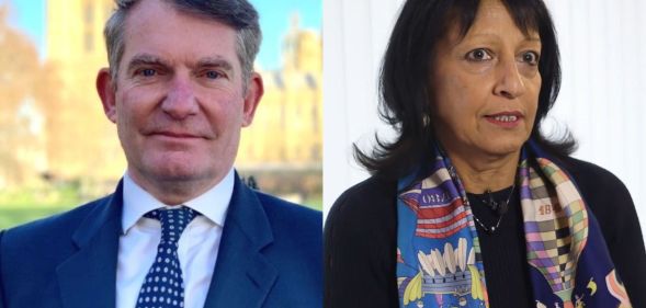 An edited split image of EHRC CEO Marcial Boo and Commission chair Kishwer Falkner.