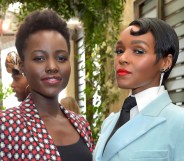 Lupita Nyong'o (L) and Janelle Monáe (R) pictured together. (Getty)