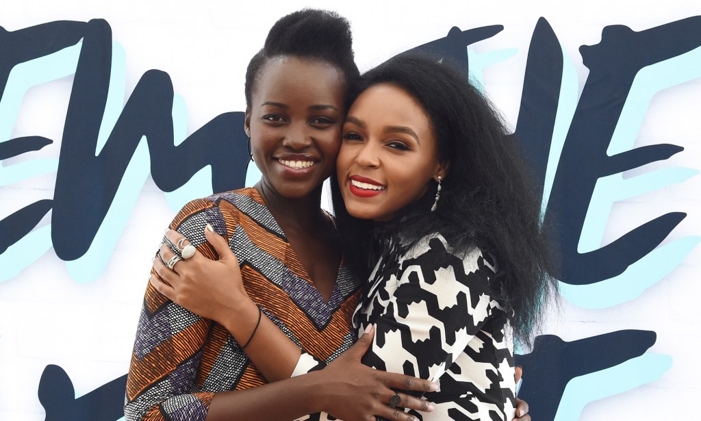 Lupita Nyong'o (L) and Janelle Monáe (R) together in 2016. 