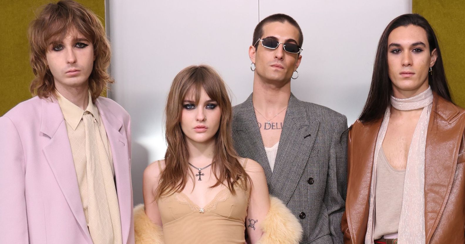 Måneskin sul red carpet della Gucci Fashion Week - Arrivi - Collezione Donna a Milano