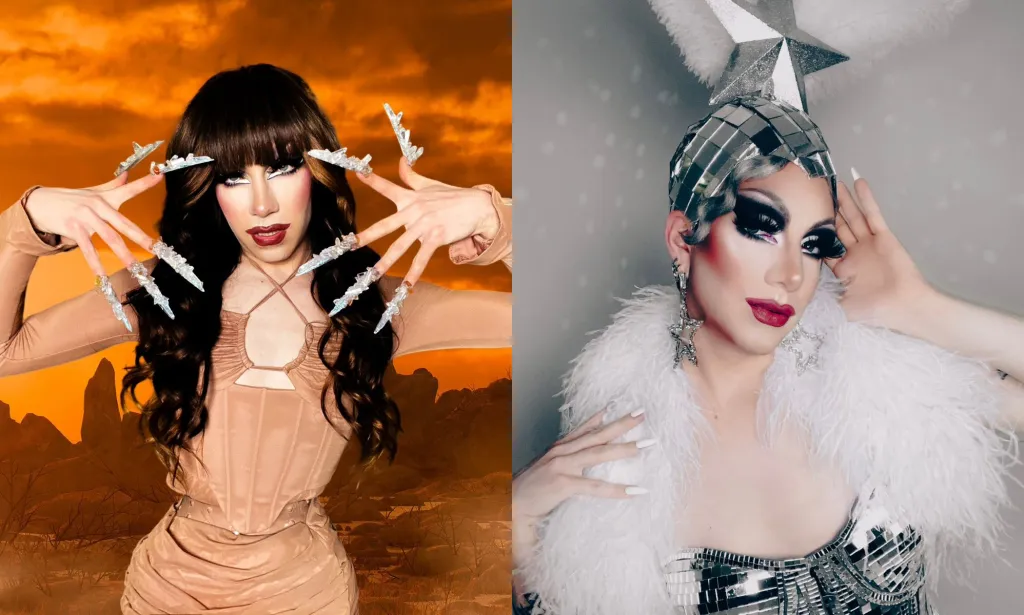 Maxxy Rainbow in Eurovision inspired cosplay.