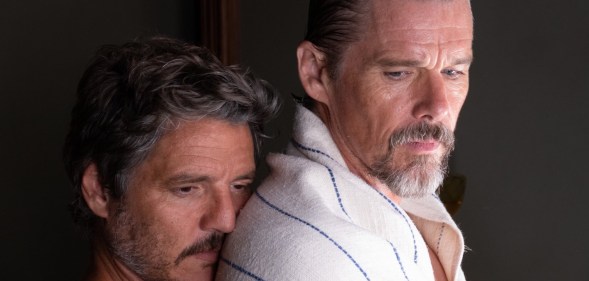 New look at Pedro Pascal and Ethan Hawke in Strange Way of Life.
