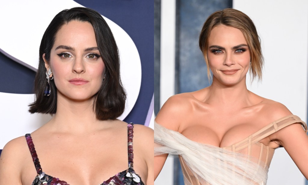 Noemi Merlant (L) and Cara Delevingne will play her lovers. 