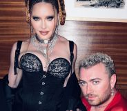 Madonna and Sam Smith hang out after the 2023 Grammy Awards.