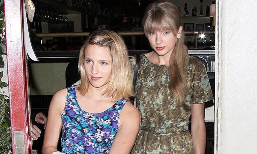 Taylor Swift and Dianna Agron photographed together in 2012. 