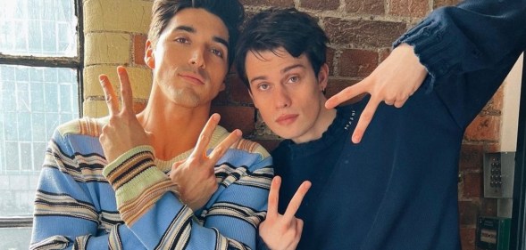 Taylor Zakhar Perez (L) and Nicholas Galitzine (R) will star in R-Rated Red, White and Royal Blue