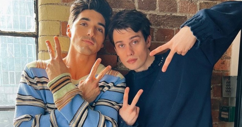 Taylor Zakhar Perez (L) and Nicholas Galitzine (R) will star in R-Rated Red, White and Royal Blue