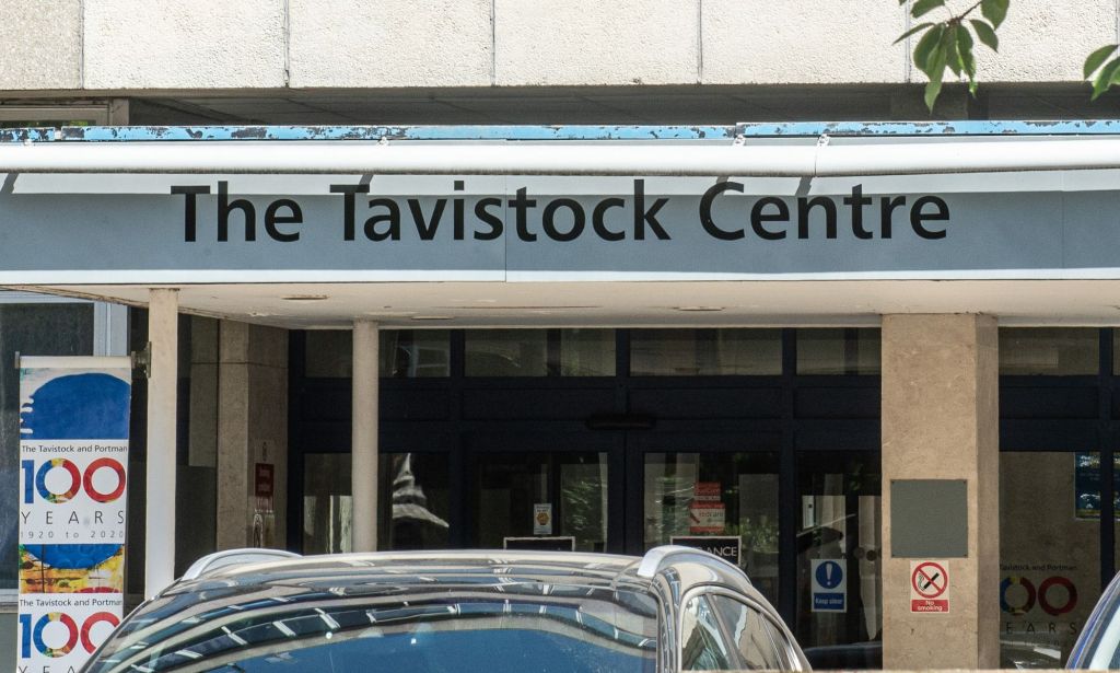 An outside shot of the entrance of the Tavistock Clinic.