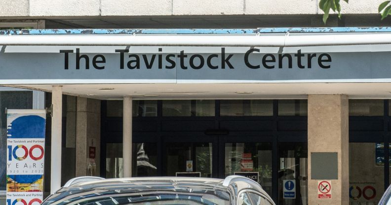 An outside shot of the entrance of the Tavistock Clinic.