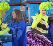 Two Ursula's Nina West and Melissa McCarthy meet at The Little Mermaid premiere.