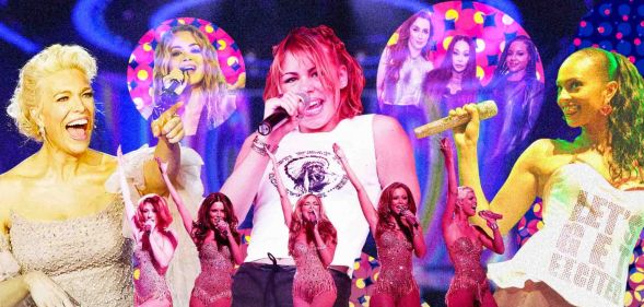 Singers Hannah Waddingham, Girls Aloud, Sugababes, Rita Ora, Billie Piper, Alesha Dixon.