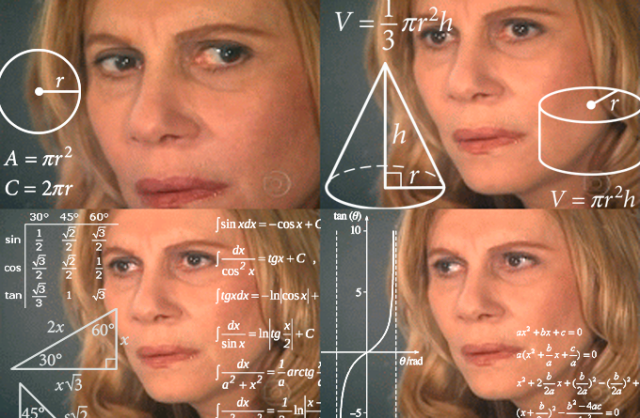 That Brazillian Girl Thinking/Math Meme (Nazare Tedesco - Her Own