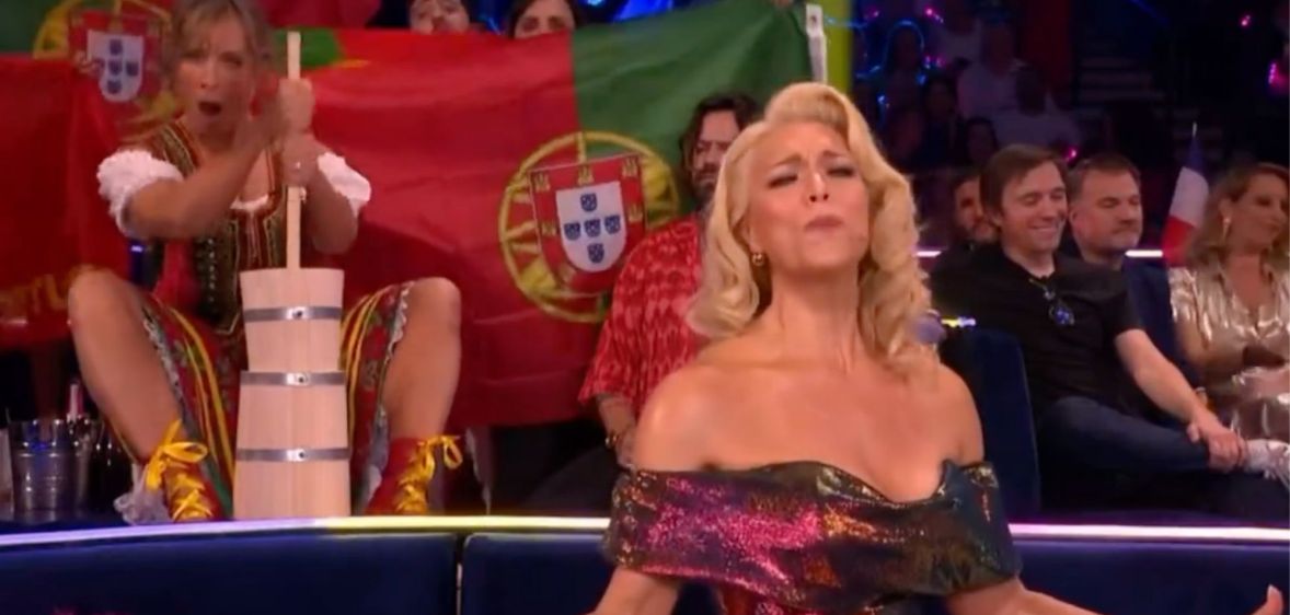 Mel Giedroyc sent fans into a tailspin with her hilarious Eurovision skit.