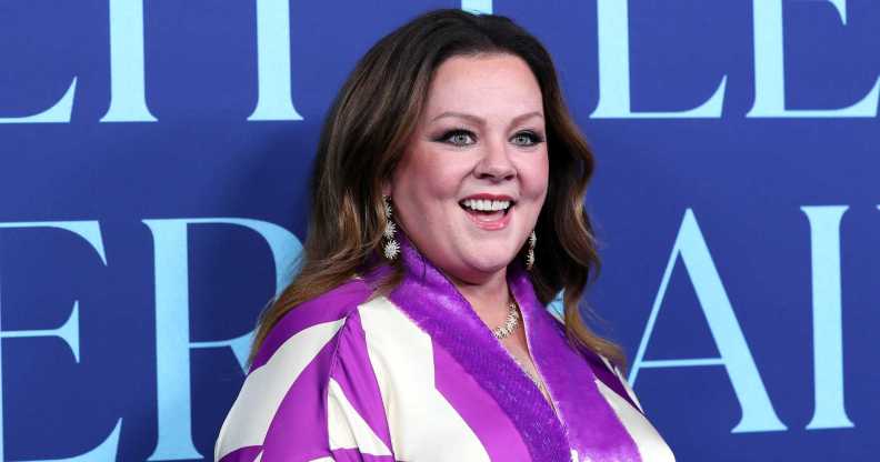 Actor Melissa McCarthy attending the premiere of The Little Mermaid