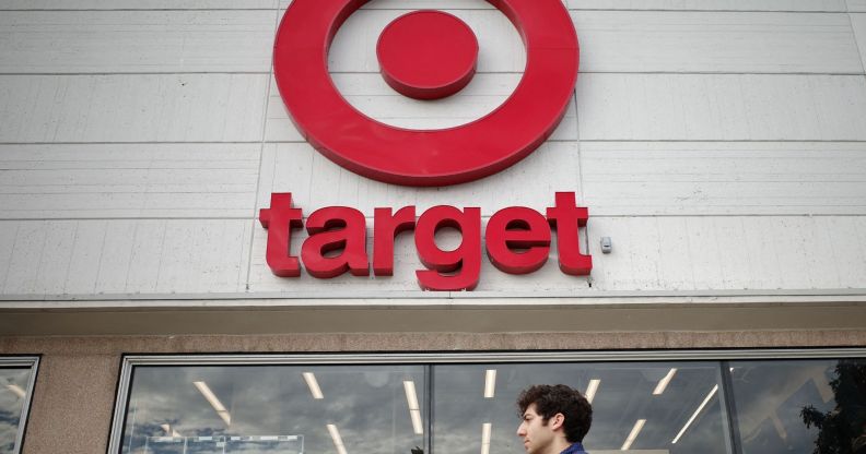 A picture of the red bullseye logo for retailer Target, which has come under fire from right-wing media outlets and anti-LGBTQ+ groups because of the store's Pride collection