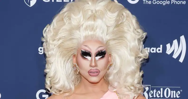 Trixie Mattel, judge on drag queen singing contest Queen of the Universe.
