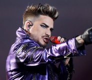 Adam Lambert performs as Queen + Adam Lambert at Mt Smart Stadium on February 07, 2020 in Auckland, New Zealand