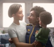 Alisha Hawthorne with her family in Lightyear.