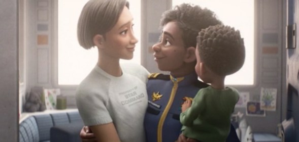 Alisha Hawthorne with her family in Lightyear.