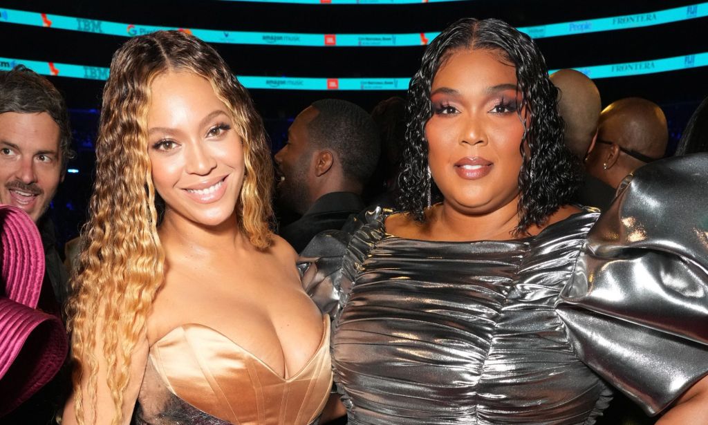 Beyonce and Lizzo at the Grammy Awards