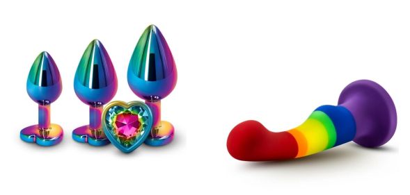 You can celebrate Pride Month with these rainbow sex toys.
