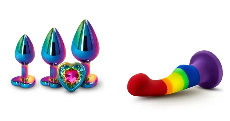 You can celebrate Pride Month with these rainbow sex toys.