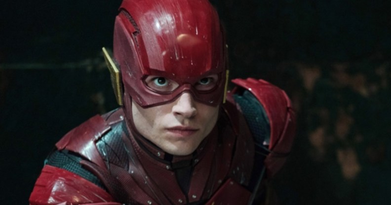 Ezra Miller as The Flash. (Warner Bros)
