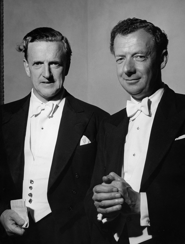 Peter Pears (L) wih partner Benjamin Britten. 