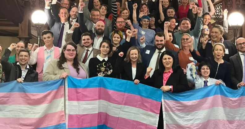 Equality Australia advocates celebrate after Queensland passed laws for self-identification