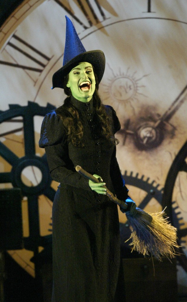 Idina Menzel as Elphaba in Wicked.