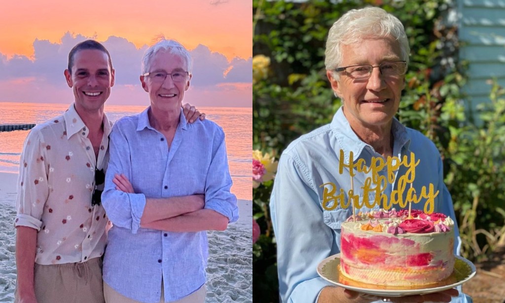 Images from Andre Portasio's Instagram birthday post for Paul O'Grady. (Instagram/Andre Portasio)