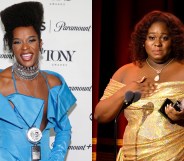 J. Harrison Ghee (L) and Alex Newell (R) make history as first openly non-binary Tony winners.