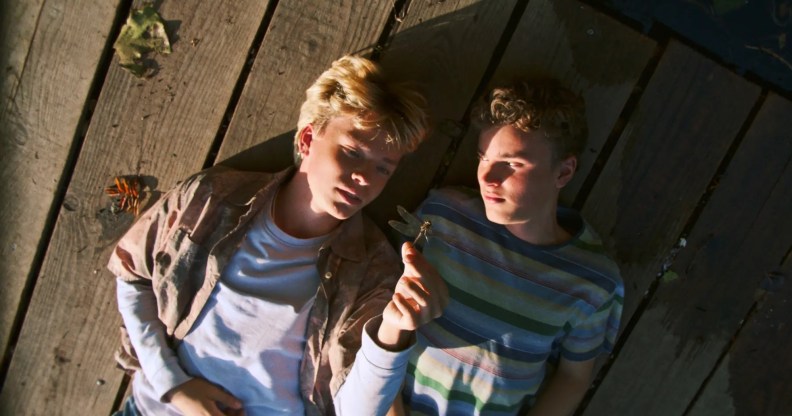 Jacob Spang Olsen as Aksel and Jonathan Meinert Pedersen as Lau in One of the Boys.