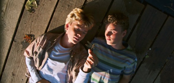 Jacob Spang Olsen as Aksel and Jonathan Meinert Pedersen as Lau in One of the Boys.