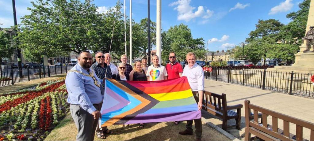 Mohammed Nazam took part in a Pride flag-raising ceremony