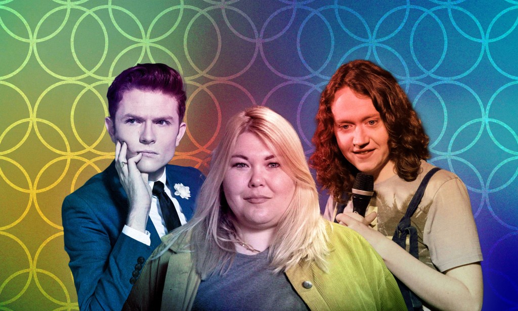 The London LGBTQ+ Stand Up Comedy Festival: Rhys Nicholson, Hannah Byczkowski and Dee Allum (Monica Pronk/BBC/Jonathan Kemp Photography)
