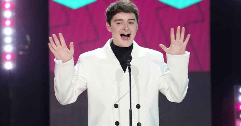 Noah Schnapp's fans have zero time for homophobic hatred. (Getty)