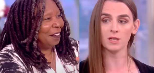 Zooey Zephyr and Whoopi Goldberg on The View