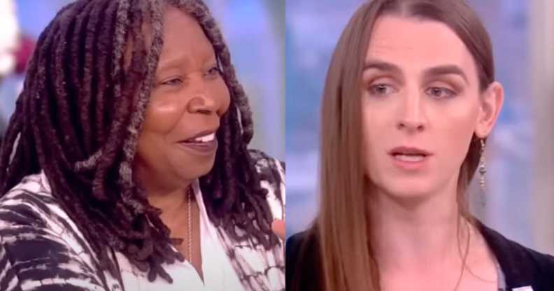 Zooey Zephyr and Whoopi Goldberg on The View