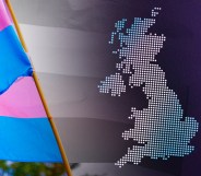Trans flag and the UK