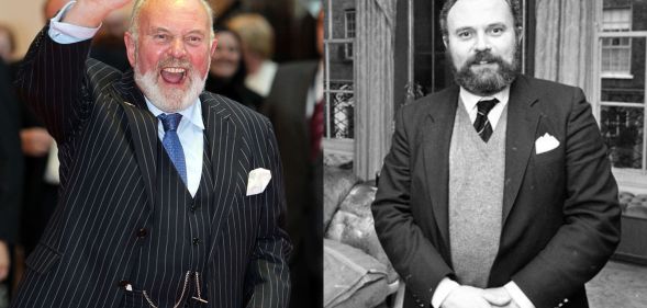 David Norris pictured in 2015 on the left and in the 1980s on the right.