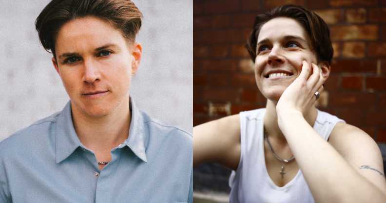 Heff VanSaint, a white masc presenting woman with short brown hair