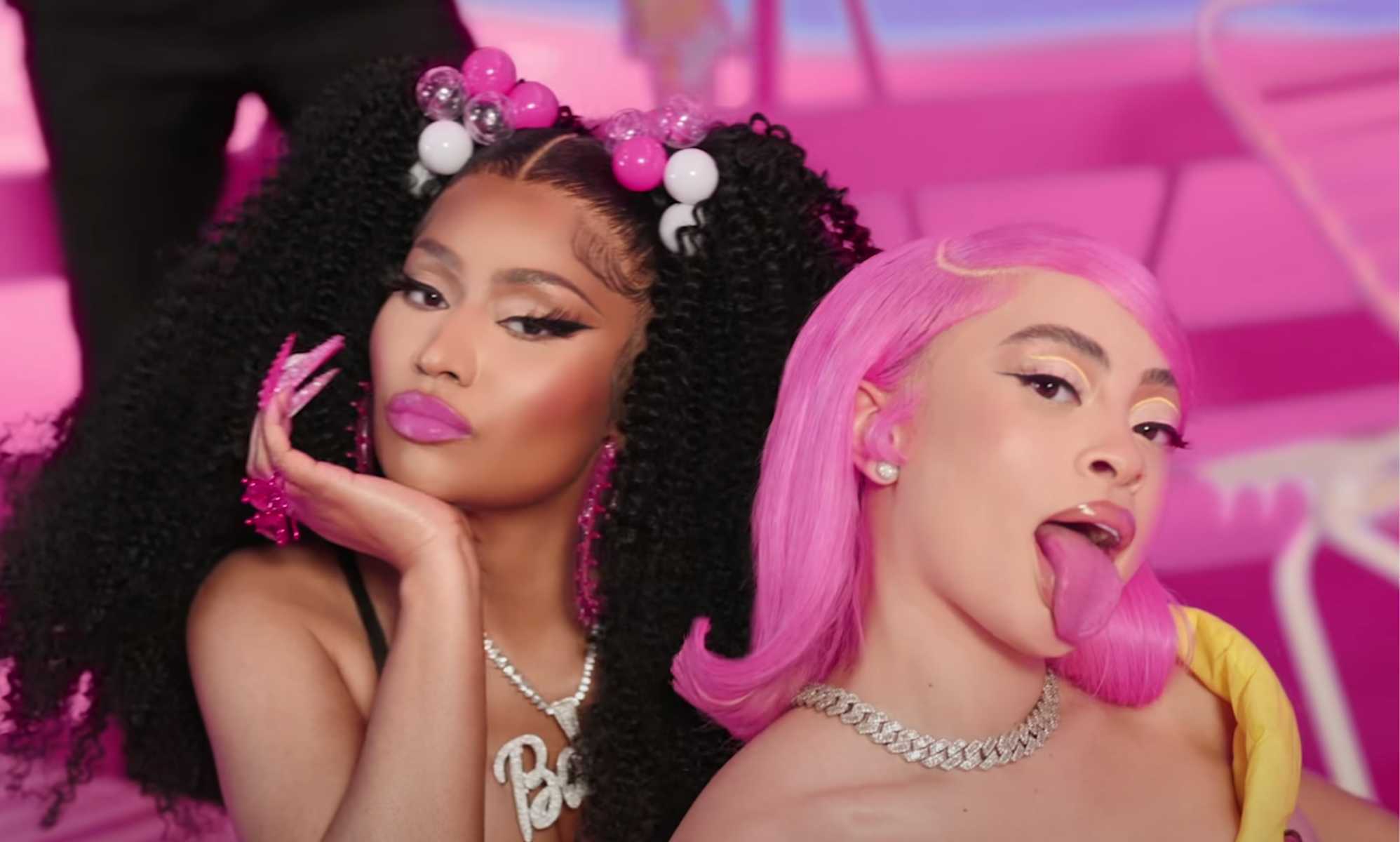 ice-spice-nicki-minaj-gag-fans-with-plastic-fantastic-barbie-world