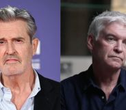 side by side images of British actor Rupert Everett and former ITV's This Morning host Phillip Schofield