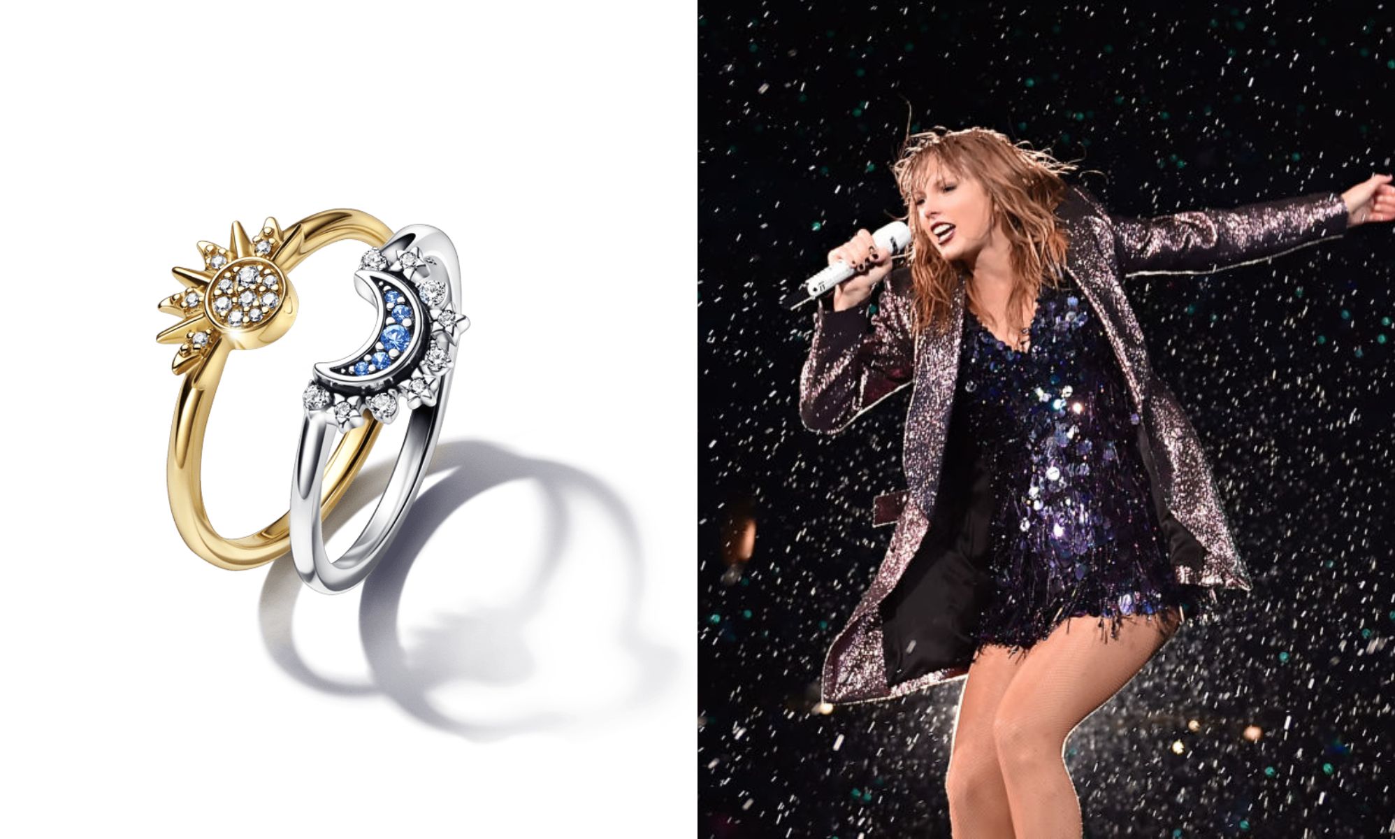 The Pandora rings which represent Taylor Swift lyrics are selling