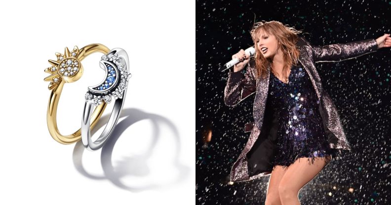 Taylor Swift fans are selling out these sun and moon rings from Pandora.
