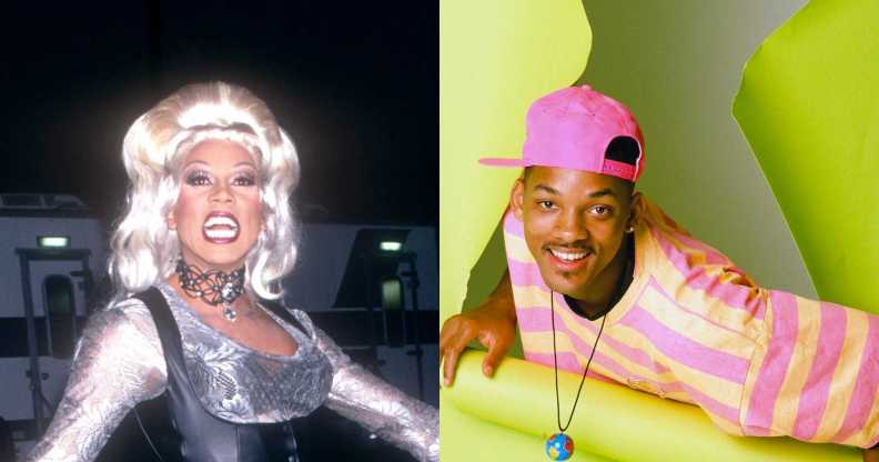 RuPaul (L) and Will Smith (R)