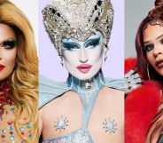 A composite image of Roxxxy Andrews (left), Gottmik (centre) and Vanessa Vanjie Matteo (right), who are all rumoured to have been cast in RuPaul's Drag Race All Stars 9