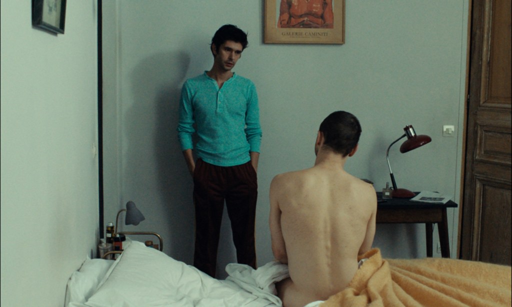 Ben Whishaw as Martin (L) and Franz Rogowski as Tomas (R) in Passages.